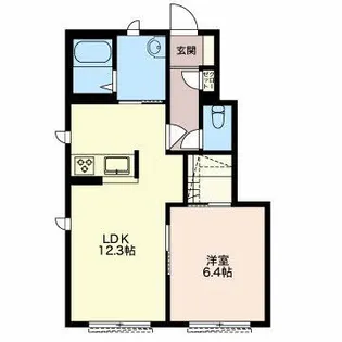 シャトレーブランシェ【1階】の間取り