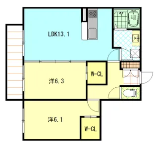 シャーメゾンソレイユ【2階】の間取り