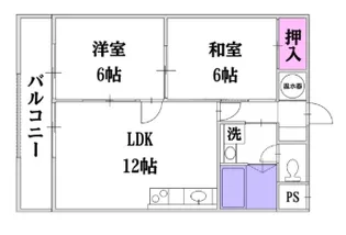 広町弥生VIPマンション【2階】の間取り