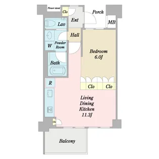 アクシア等々力【2階】の間取り