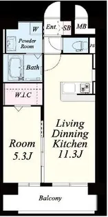 アクアチェントロ【10階】の間取り