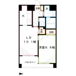ベルジュール三鷹下連雀【2階】の間取り