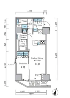アーバンコア原宿【6階】の間取り