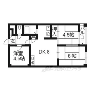 ハイクレスト宮之阪【2階】の間取り