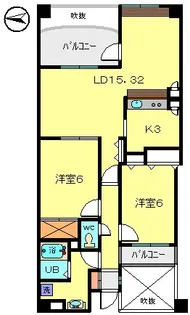 ラシュレ・ドミール【5階】の間取り