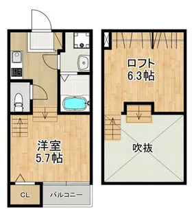 MODERN PALAZZO 諫早駅北【2階】の間取り