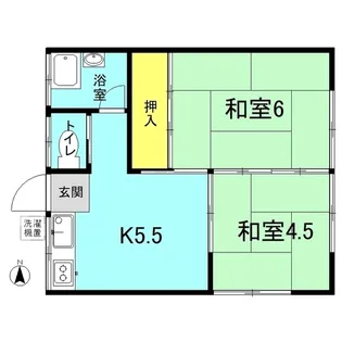 第二小林荘【2階】の間取り