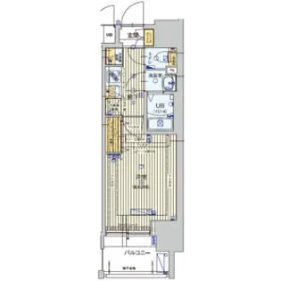 フォーリアライズ大正ノーブル【9階】の間取り