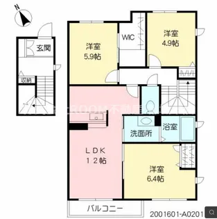 フローリッシュメゾン【2階】の間取り