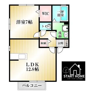 グランシャリオE【1階】の間取り