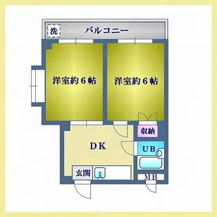 プレミール浜町【2階】の間取り