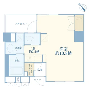 アルス勝どきコモーネ【4階】の間取り
