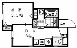 サンネクスト府中【1階】の間取り