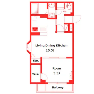 ロビュスト メゾン【2階】の間取り