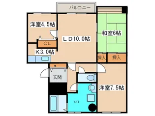 双葉ハイツ【1階】の間取り