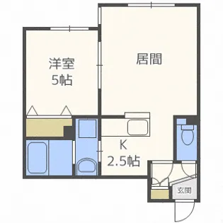 パストラーレ楡【1階】の間取り