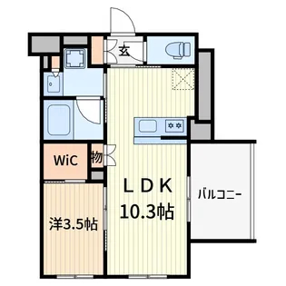 ザ・パークハビオ蕨【3階】の間取り