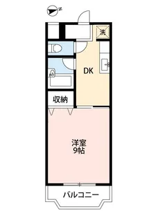 フェリーチェカーサ島崎【4階】の間取り