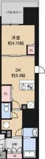 LUXE難波南【9階】の間取り
