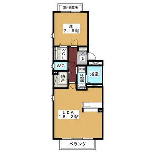 花の木コート【2階】の間取り