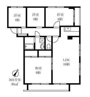 ケーワイヒルズ【3階】の間取り