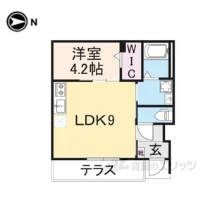 ボヌールQ2【1階】の間取り
