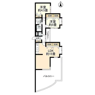 もえぎ野ガーデン【3階】の間取り