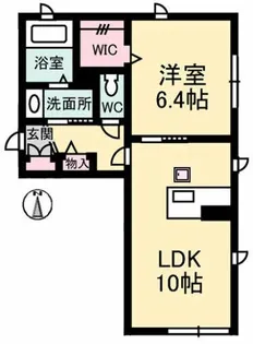 アプレ倉敷【1階】の間取り