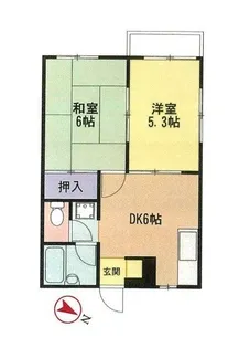 グリーンハイツ【1階】の間取り