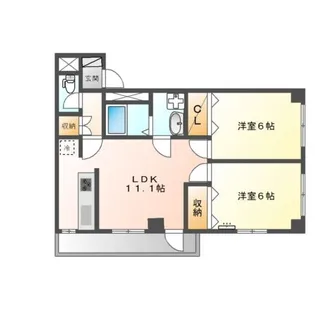 アメニティプレイス【4階】の間取り