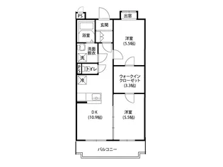 クレール【1階】の間取り