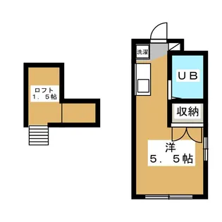 コーポグレープB【1階】の間取り