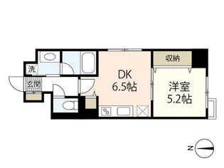 ランパス東古松【4階】の間取り