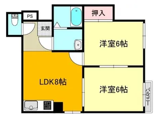 ドリームコーポラスSHIN【3階】の間取り