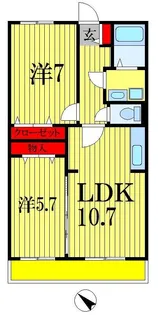 セレーノみのりC【1階】の間取り