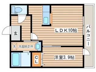 Wisteria森林公園【2階】の間取り