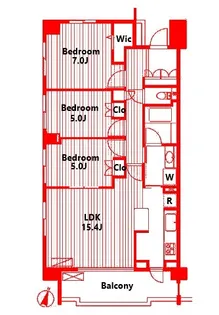 シエールグラン洋光台南公園【3階】の間取り
