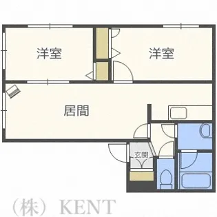 ハイデンス6-22【2階】の間取り