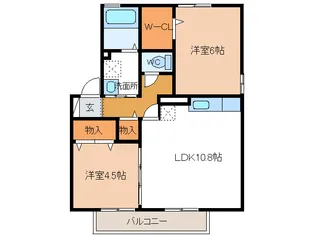 サリューダムールの間取り