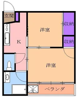大和マンション【3階】の間取り