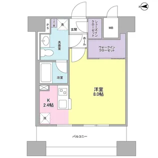 スタイリオ横浜反町【5階】の間取り