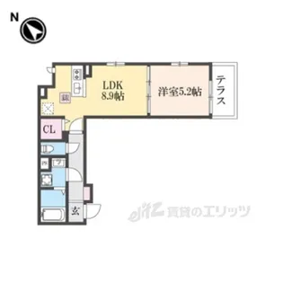 ファビュラスM【1階】の間取り
