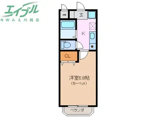 希望ヶ丘ハイツ【1階】の間取り