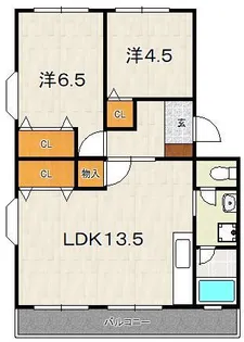 グランデール和【2階】の間取り