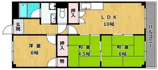 エスパシオ・ディ・鵲【2階】の間取り