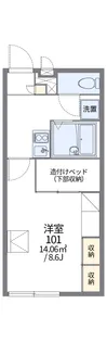 レオパレスARAI【1階】の間取り