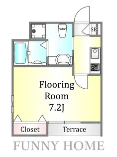 ラフィーネ目黒【1階】の間取り