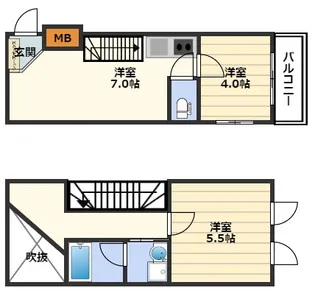 アシスト94【5階】の間取り