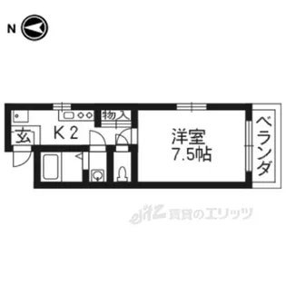 アルカス今出川【2階】の間取り