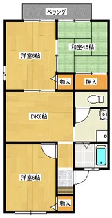 メゾン南紀の台【1階】の間取り